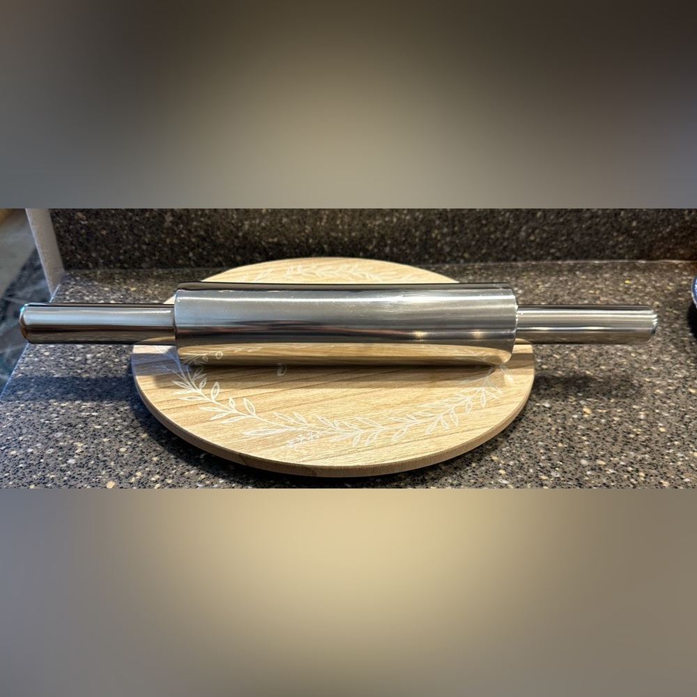 Stainless Steel Rolling Pin, 18.5”, 3.75 pounds